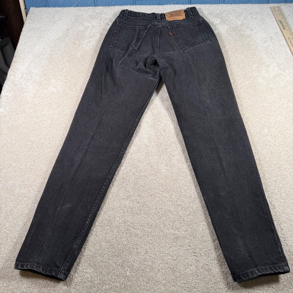 Levis 962 Jeans Women 7 Med (27 x32) Faded Black Vintage USA Orange Tab Tapered - Picture 2 of 12